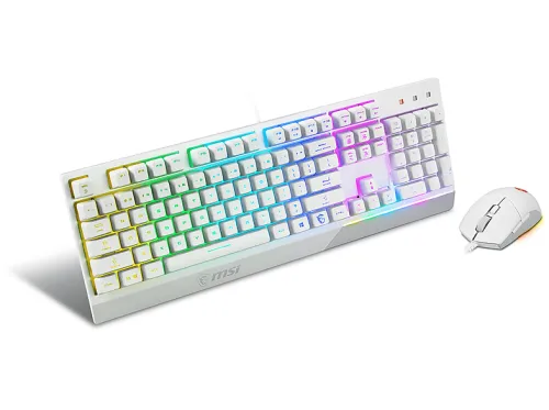 Pack Teclado + Ratón | MSI VIGOR GK30, Alámbrico, idioma: IT, Blanco