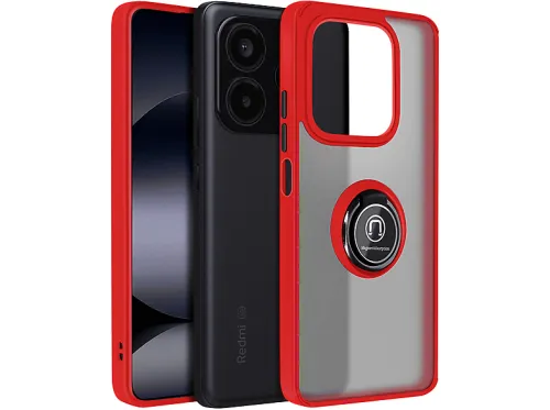 Carcasa para móvil | AVIZAR BACK-KAMEO-RD-N145, Compatible con Xiaomi Poco M7 Pro, Rojo