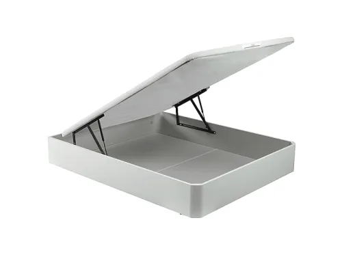 Canapé | PIKOLIN Abatible AIRBOX - Apertura Asistida - Madera - Gran Capacidad - 27 cm capacidad útil, 135 cm x 190 cm, Madera, Blanco