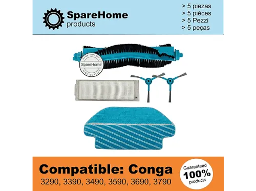Accesorio para aspirador | CECOTEC Recambios Robot Conga CONGA 3290 3390 3490 3590 3690 3790 3290 3390 3490 3590 3690 3790