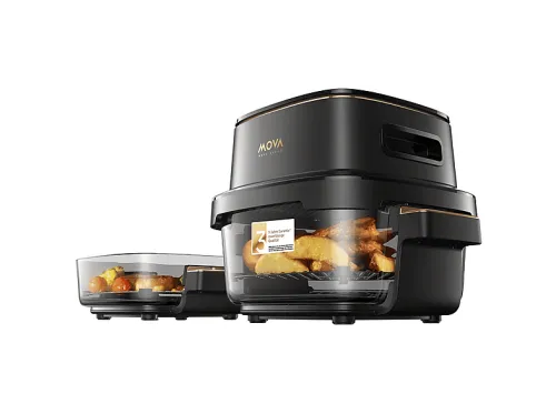 Freidora de aire | MOVA Aeroglass AF20 Pro, 1700 W, 4 l, Negro / Oro