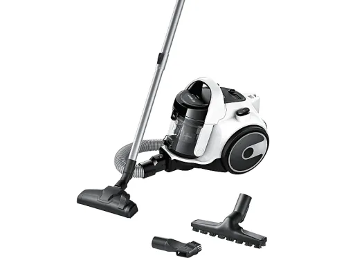 Aspirador sin bolsa | BOSCH BGS05A322, 700 W, Depósito 0,4 l, Negro, Blanco