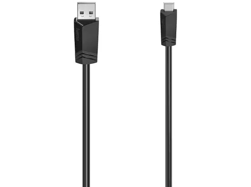 Cable USB | HAMA CABLE USB 2.0 A-MINI USB B 0,75M, USB 2.0, USB-A 2.0, miniUSB 2.0, Negro