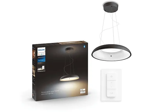 Lámpara de suspensión inteligente | PHILIPS HUE AMAZE PENDANT BLACK 33,5W 2021, Control por voz, Regulador de intensidad, Blanco