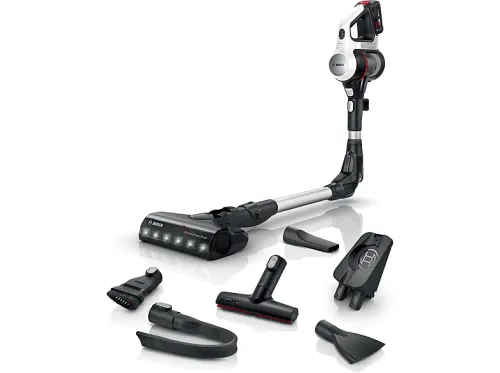 Aspirador escoba | BOSCH BSS711W, 711 W, Depósito 0,3 l, Autonomía 40 min, Blanco