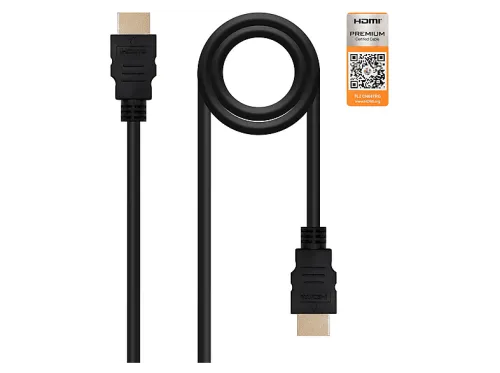 Cable HDMI | NANOCABLE 10.15.3601, HDMI Estándar, 1 m
