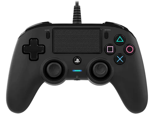 Mando PS4 | OFFICIAL CONTROLLER BLACK PS4 NACON, PS4, Cable, Negro