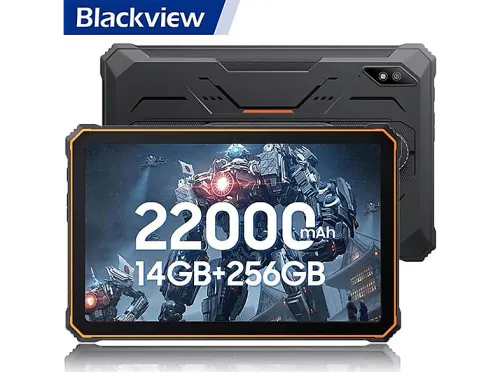BLACKVIEW Active 8 Pro Rugged, 256 GB, Naranja, 10,36 " Full-HD+, 8 GB RAM, Ocho núcleos Mediatek Helio G99, Tablet Android