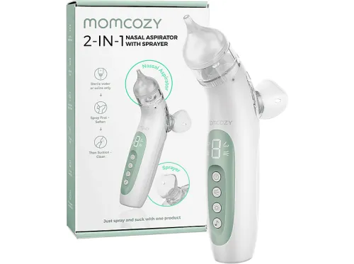 Aspirador nasal | BN007-GE12BA-A ASPIRADOR NASAL 2 EN 1 MOMCOZY, Blanco