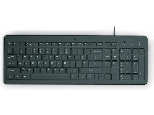 Teclado | HP 150 WIRED KEYBOARD EURO, USB A con cable, Negro