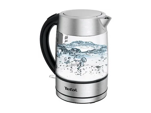 Hervidor de agua | TEFAL KI772D, 1850 W, 1.7 l, Acero inoxidable, Transparente