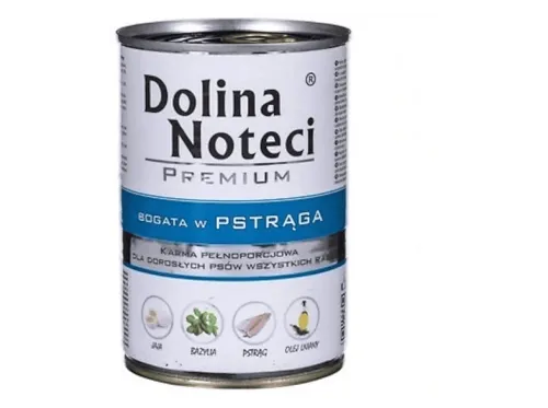 Comida húmeda para perros | DOLINA NOTECI Trucha 400g, 400 g, para Perro