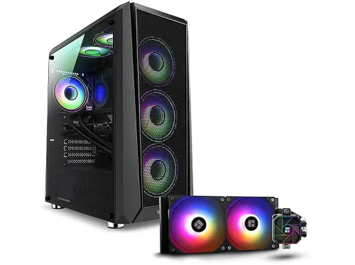 PC Gaming | PC RACING Highlander, AMD Ryzen™ 5 9600X, 32 GB RAM, 2 TB SSD, GeForce RTX™ 5070, Windows 11 Pro, Negro