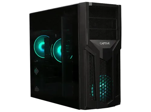 PC gaming | CAPTIVA Advanced Gaming R92-292, AMD Ryzen 5 5500, 6 Núcleos, 16 GB RAM, 1 TB SSD, GeForce RTX™ 5060, FreeDOS (Sin sistema operativo), Negro