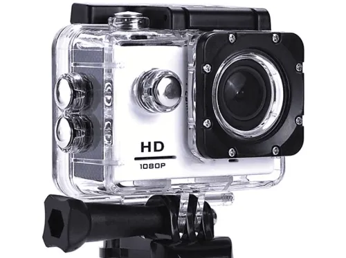 Camara deportiva de accion 1080 GOKPRO 1080 HD | KLACK, Gris, Resistente al Agua