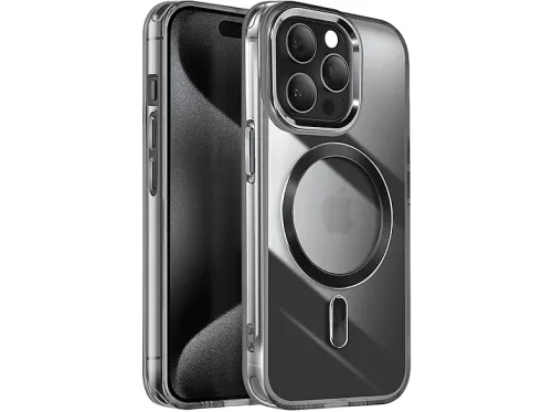 Carcasa para móvil | AVIZAR Cristal Color, Compatible con Apple iPhone 15 Pro Max, Negro