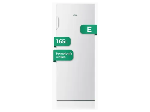 Congelador vertical | SVAN SCV145501E, 165 l, 91,6 cm, Blanco