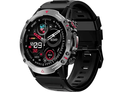 Smartwatch | COOL 8434847073538, 22 mm, Metal, Negro, Gris