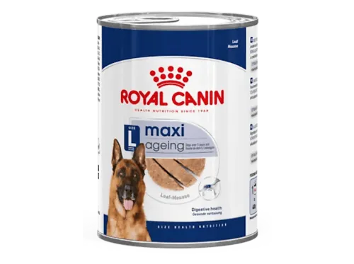 Comida húmeda para perros | ROYAL CANIN Comida Húmeda Maxi Ageing 5+ en Paté para Perros, 410 g, para Perro