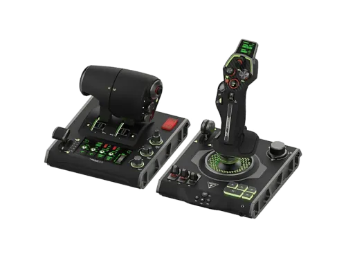 Simulador de vuelo | Turtle Beach VelocityOne Flightdeck, Flight Touch Display y HUD OLED, Personalización extrema de controles, Negro