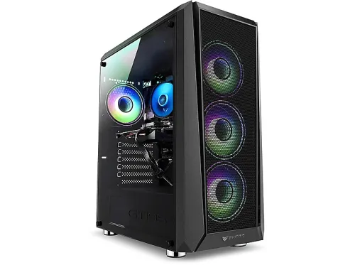 PC Gaming | PC RACING RedSec7500F, AMD Ryzen 5 7500F, 32 GB RAM, 2 TB SSD, GeForce RTX™ 5050, Windows, Negro