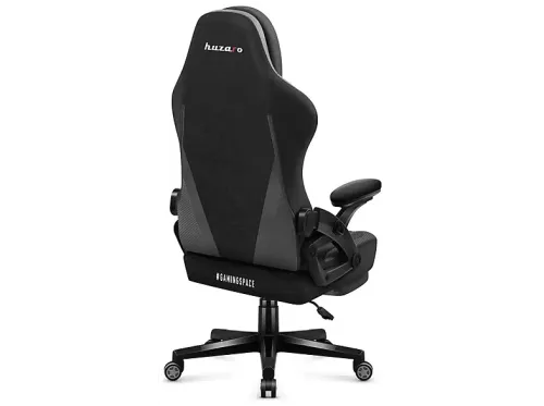 Silla gaming | HUZARO Force 4.6 Carbon, reposabrazos 2D (regulable en altura y anchura), hasta 130 kg, Negro