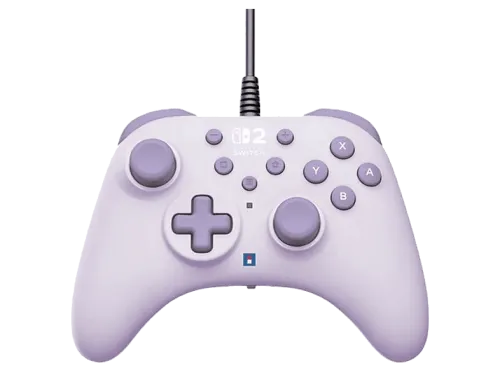 Mando Nintendo Switch | Hori Horipad Turbo, Nintendo Switch 2, Con cable, Lavanda