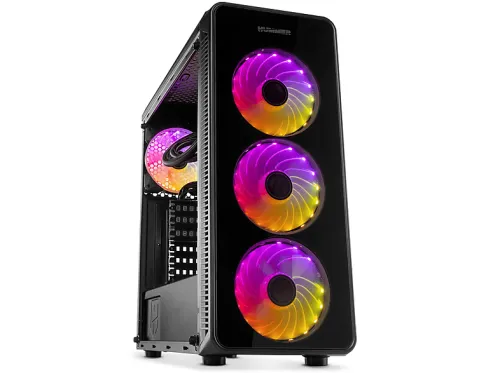 PC Gaming | MEGAMANIA Excálibur, Intel Core i5 12400F 6 Cores x 2,5 GHz up to 4,4Ghz Turbo, 32 GB RAM, 1 TB SSD, Radeon™ RX 6600 XT, Windows 11 Pro, Negro