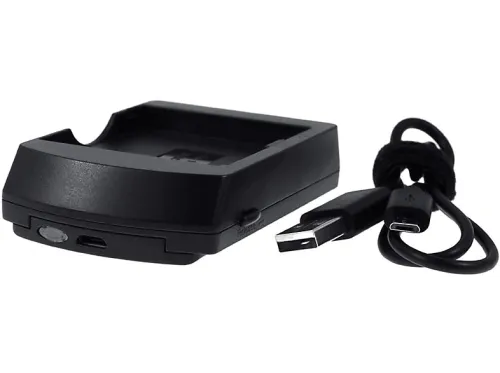 Cargador cámara | POWERY Cargador USB compatible para Casio Modelo BC-80L, 7,5Wh, Negro