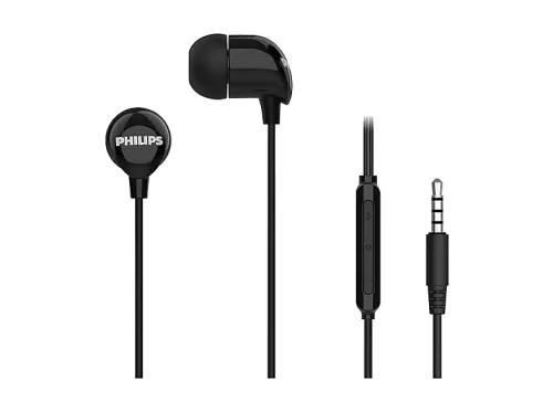 Auricular con micrófono con cable | TAE1156BK PHILIPS, Intraurales, Negro