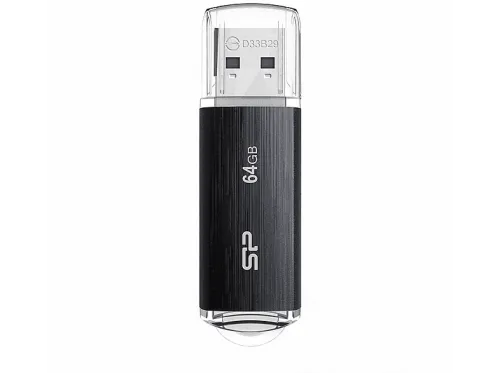 Memoria USB 64 GB | SP064GBUF3B02V1K SILICON POWER, Negro