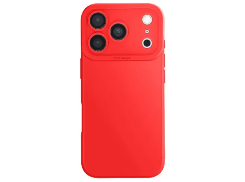 Carcasa | AVIZAR PASTEL-RD-17X, Compatible con Apple iPhone 17 Pro Max, Rojo