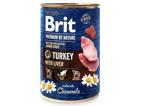 Comida húmeda para perros | BRIT TURKEY&amp;LIVER - 800g, 800 g, para Perro
