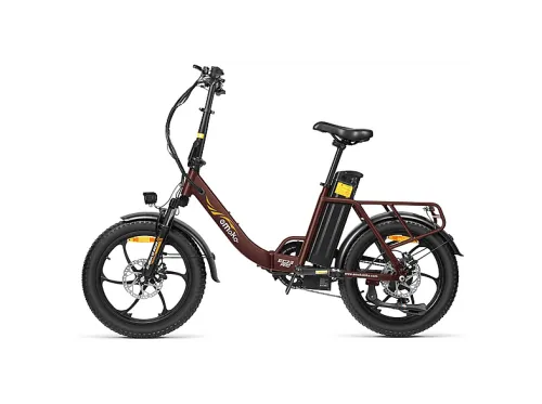 Bicicleta plegable | EMOKO EC23 Pro, Bicicleta eléctrica, 250W, Marrón