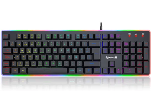 Teclado gaming | REDRAGON K509RGB-SPS, Alámbrico, Teclas iluminadas, idioma: ES, Negro