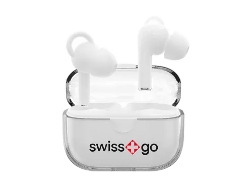 Auriculares inalámbricos | Earbuds Tiny SWISS+GO, Intraurales, Negro