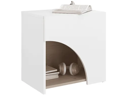 Mesita de noche | MIROYTENGO dormitorio arabia mate 48x47x34 cm, Melamina, 47 cm x 34 cm