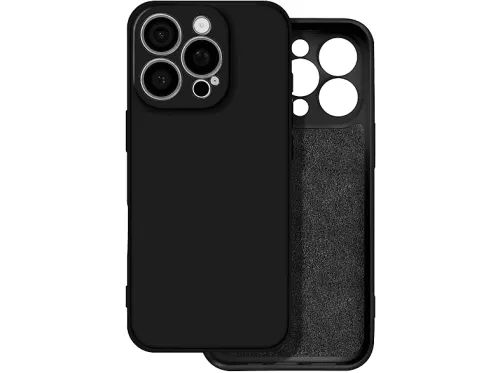 Carcasa para móvil | AVIZAR Soft Case, Compatible con Apple iPhone 16 Pro, Negro