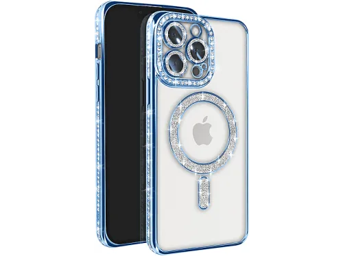 Carcasa para móvil | AVIZAR BACK-DIAMAG-BL-13PR, Compatible con Apple iPhone 13 Pro, Azul