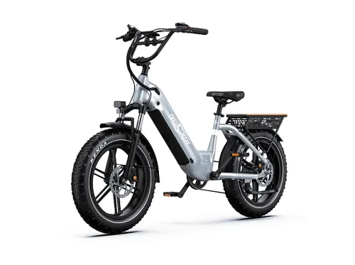 Bicicleta urbana | ONESPORT OT08, Bicicleta eléctrica, 500 W, Gris