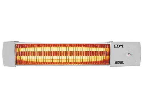 Calefactor de baño | EDM 121330, 1200 W, 2 niveles de calor, Negro