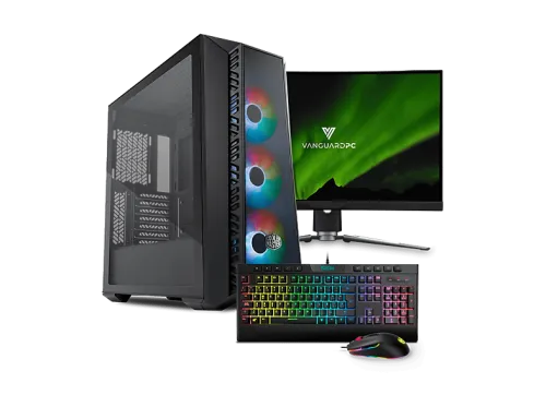 Pack PC Gaming | VANGUARD Gamingi70281, INTEL 1700 i7-14700K, 32 GB RAM, 2 TB SSD, GeForce RTX™ 5080, Windows 11 Pro, Monitor 27 " Full-HD, Transparente