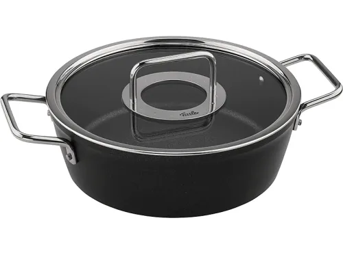 Olla | FISSLER Fissler Olla para Asar 24 cm, 3.1 l, Acero inoxidable, Plata