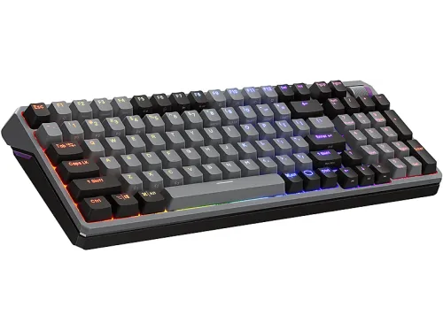 Teclado inalámbrico | COOLER MASTER Peripherals MK770, Inalámbrico y alámbrico, Teclas iluminadas, idioma: FR, Gris Oscuro, Gris