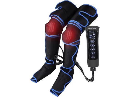 Presoterapia | ECO-DE ECO-4080, para Piernas, con Función calor, incluye 2 nivel/es de temperatura, Negro