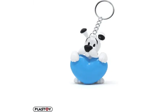 Llavero | PLASTOY Idéfix con corazón azul
