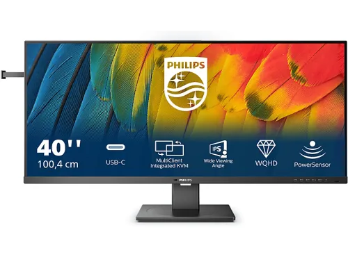 Monitor | PHILIPS PHILIPS 5000 series 40" LCD IPS WideQuadHD 100Hz Negro, 40 ", UWQHD, 4 ms, 60 Hz, Negro