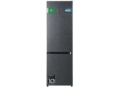 Frigorífico dos puertas | CECOTEC Bolero CoolMarket Combi 405 WL Elite Silex Stone A, Altura 199 cm, Gris