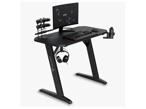 Mesa gaming | SENSE7 NOMAD, 100 cm x 50 cm, Negro
