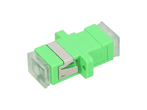 Cable de fibra óptica | EXTRALINK ADAPTER SC/APC SM SIMPLEX GREEN TRANSPARENT DUST CAPS - Adapter, Verde
